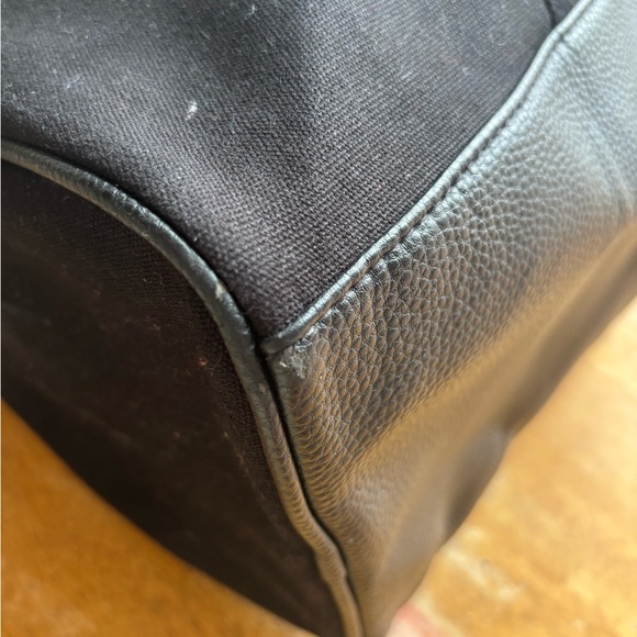 Ralph Lauren Polo Black Canvas and Leather Handles Duffel Bag - Picture 10 of 12